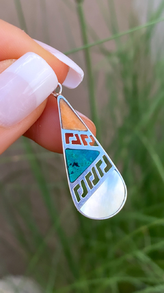 Dije de plata 925 con piedras incrustadas