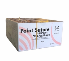 ALGODÃO COM POLIESTER/ PRETO 3-0; S/AGULHA- POINT SUTURE