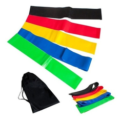 KIT MINI BAND COM 5 FAIXAS ELASTICAS - SUPERMEDY