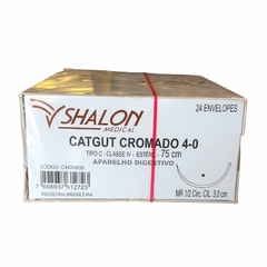 CATGUT CROMADO 4-0;AG.3.0CM- SHALON
