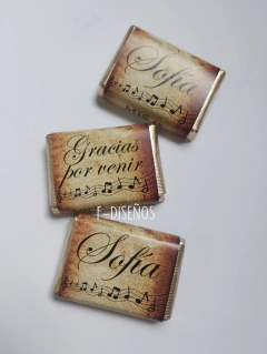 Imagen de 50 Chocolates personalizados 15 AÑOS
