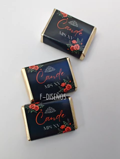 50 Chocolates personalizados 15 AÑOS - comprar online