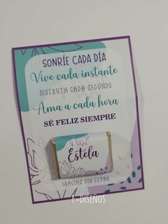 Souvenir tarjeta con chocolate personalizado - comprar online