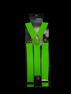 5 TIRADORES ELASTIZADOS COTILLÓN FLUOR COLORES SURTIDOS - tienda online
