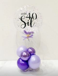 Imagen de 3 CENTROS DE MESA CON GLOBOS PERSONALIZADOS