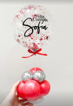 3 CENTROS DE MESA CON GLOBOS PERSONALIZADOS - tienda online