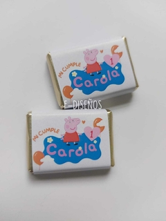 Souvenir lata pastillera + 4 chocolates personalizados