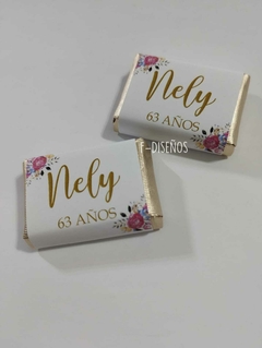 Souvenir lata pastillera + 4 chocolates personalizados - tienda online