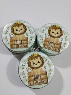 Souvenir lata pastillera con 2 chocolates personalizados - tienda online