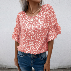 Camiseta feminina manga curta casual estampa