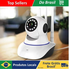 DAFUSHOP Câmera Robô 3 Antenas Ip Wifi com rotação 360º 720p Segurança Cas - comprar online