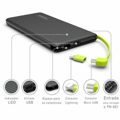 Carregador Portatil Power Bank para V8/Lightning 10000Mah Bateria Portátil na internet