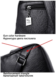 Mochila feminina 2022 nova de couro macio de alta qualidade - comprar online