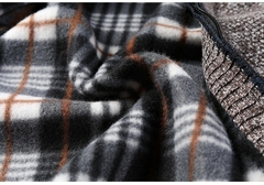 Qualidade superior outono inverno jaqueta dos homens novos slim fit gola com zí