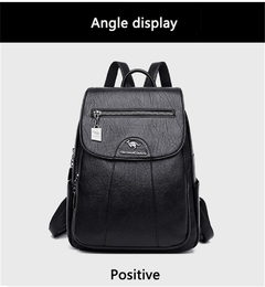 Mochila feminina 2022 nova de couro macio de alta qualidade
