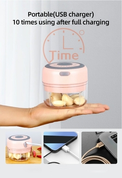 Image of Picador elétrico de cozinha, moedor de alho, moedor de carne, mini alimentos, a