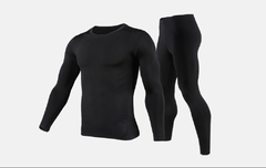 Herobiker-Conjunto de roupa interior térmica forrado com lã masculina, Long Jo - Wonderful Accessories