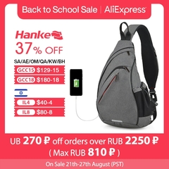 Mochila de Ombro para Mulheres, Bolsa Crossbody Sling USB - loja online