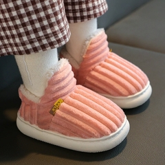 Pantufa bebê meninos, meninas, sapatos de inverno antiderrapante