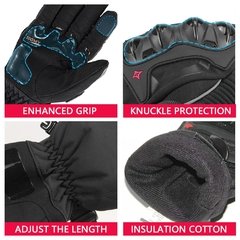Luva de Motociclista Masculina, Antivento, Prova d'Água, Touch Screen para - online store