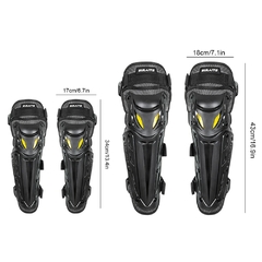 2/4 pçs joelho cotovelo combo motocicleta espessada joelheiras equipamentos de - online store