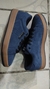 Tenis Choclo Material Gamuza Color Azul - Domina Moto