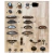 Mesa de Luz en madera Pintada #110/ 45x65x38 cm. - tienda online