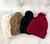 GORRO DE LANA CON PIEL Y POMPON