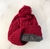 GORRO DE LANA CON PIEL Y POMPON - comprar online