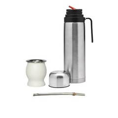 Combo mate de acero con termo - comprar online