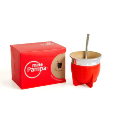 Mate pampa tradicional rojo