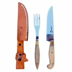 Set cuchillo tenedor Caburé