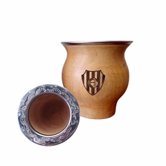 Mate camionero de algarrobo grabado - comprar online