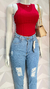 Cropped regata canelado premium - comprar online