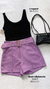 Cropped canelado Lia - Fidele Store
