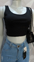 Cropped canelado Lia - comprar online