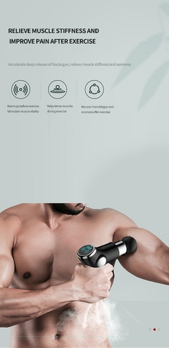 Mini Fascia Gun Vibração Massagem Gun Massageador relaxamento muscular portát - loja online