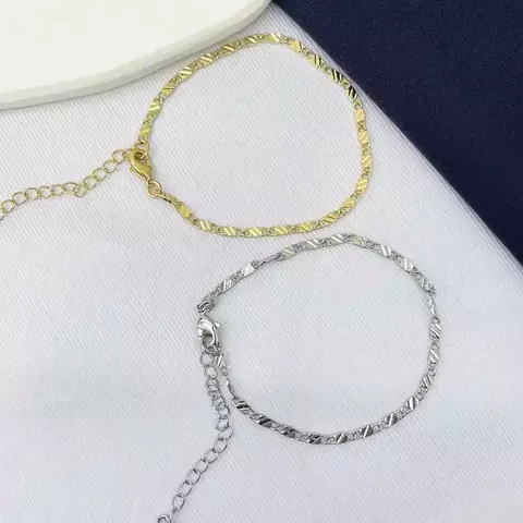 Pulseira Masculina Elos Detalhados - comprar online