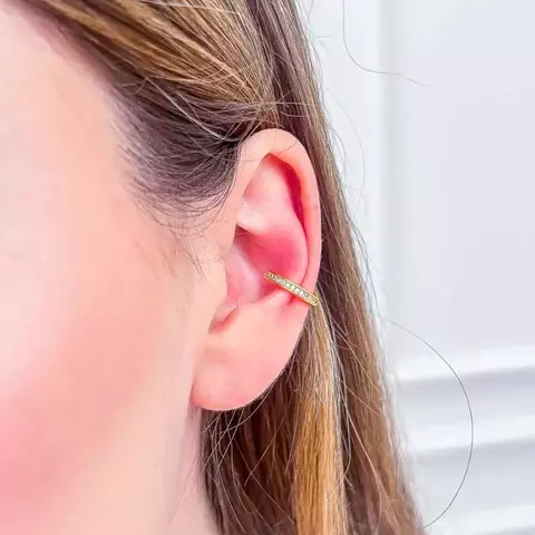 PIRCING FAKE CRAVEJADO MICROZIRCONIAS OURO 18K - comprar online