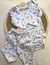 Duos body + pantaloncito animalitos celestes