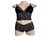 Conjunto cropped e caleçon em renda