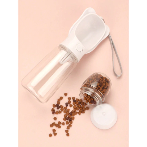 Dispenser Agua y Comida Para Mascotas 350ml BLANCO - comprar online