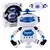 (602) - Dancing Robot Con Luces Y Sonido Bailarin Proyector Gira 360 Grados (PILAS INCLUIDAS) - latiendademarti