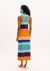 VESTIDO CANELADO ESTAMPADO SUPER MIDI LP na internet