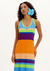 VESTIDO CANELADO ESTAMPADO SUPER MIDI LP - loja online