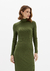 VESTIDO LANÇA PERFUME CANELADO SUPER MIDI GOLA ALTA - comprar online