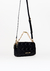 BOLSA LANÇA PERFUME CROSSBODY COM MATELASSE E APLICACAO