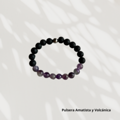 Pulsera Amatista y Volcánica
