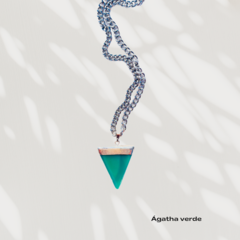 Triángulo Ágatha verde (chico)