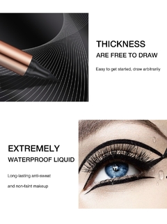 O.TWO.O Eyeliner Stamp Caneta Delineadora Líquida Preta À Prova D'água Se - Têm tudo